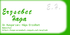 erzsebet haga business card
